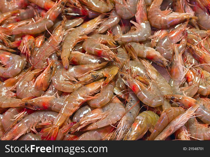 Shrimp Exposed To Market