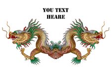 Twin Drandon Head Royalty Free Stock Images Twin Drandon Head Royalty Free Stock Images