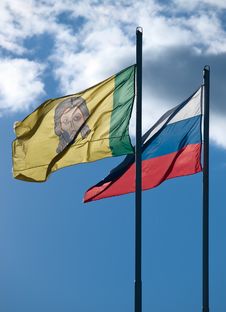 Flags And Sky Stock Photography