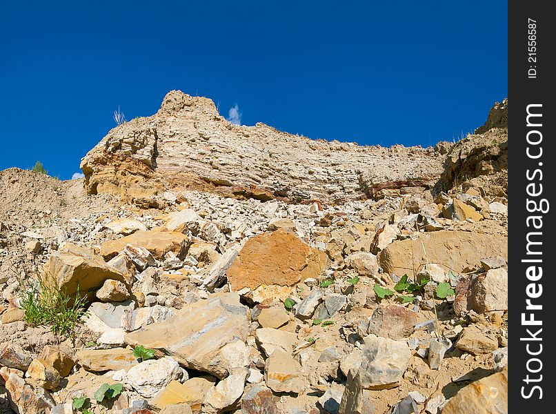 Landscape with rocks and sky