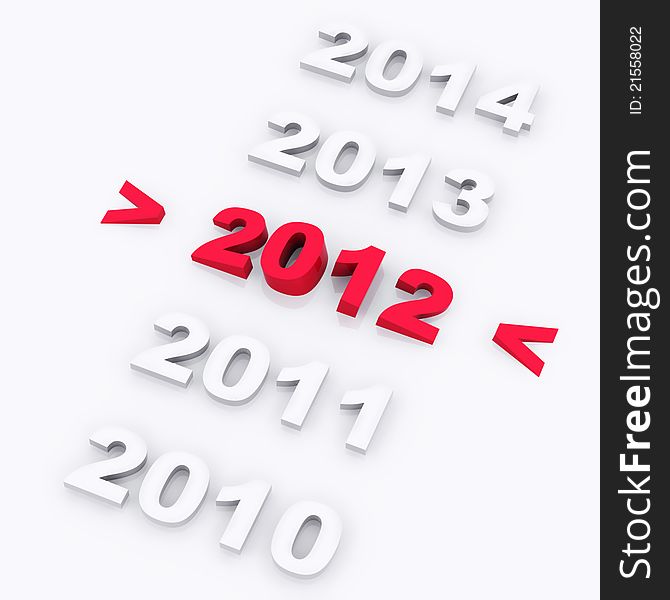 3D Render by me - 2012, Happy New Year. 3D Render by me - 2012, Happy New Year