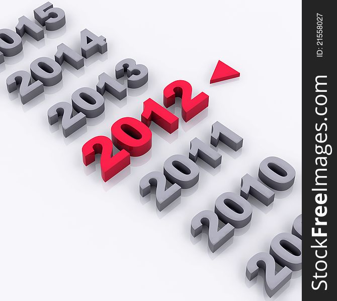 3D Render by me - 2012, Happy New Year. 3D Render by me - 2012, Happy New Year