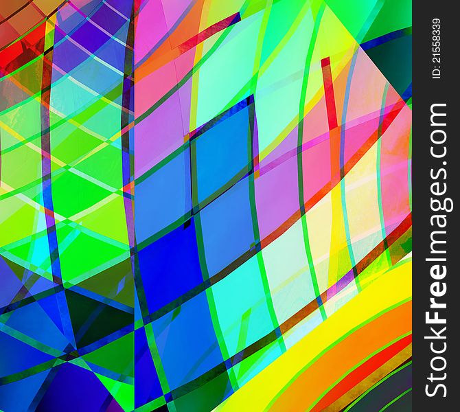 Colorful abstract background - 3D Render by me