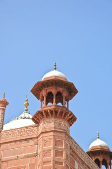 The Close Up Of The Mosque In Taj Mahal, India Royalty Free Stock Images The Close Up Of The Mosque In Taj Mahal, India Royalty Free Stock Images