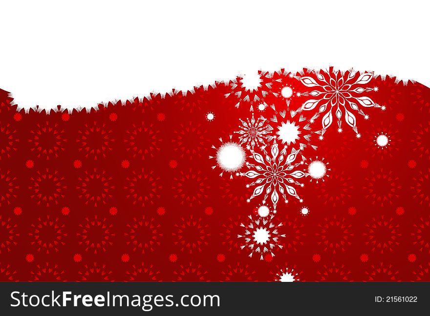 Bright celebratory banner with design of snowflakes and a place for your information. Bright celebratory banner with design of snowflakes and a place for your information