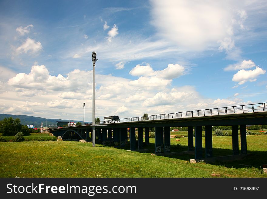 Bridge of freedom in croatia