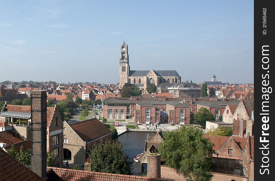 Brugge city in Belgium - beautiful tourism destination in Europe. Brugge city in Belgium - beautiful tourism destination in Europe