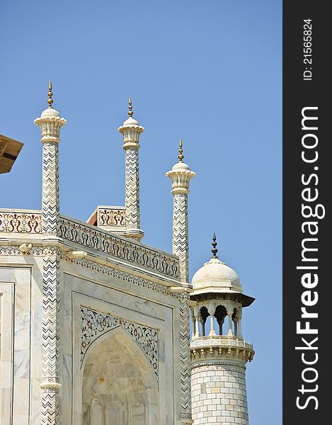 The Close Up Of Taj Mahal, India