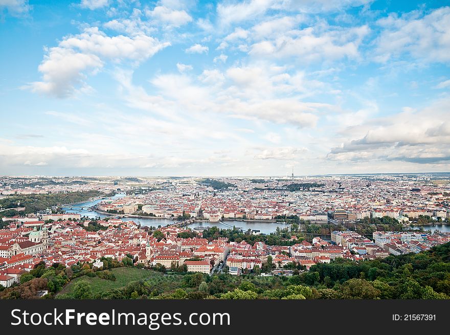 Prague Panorama, The Moldau River