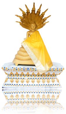 Isolated Brass Image Of Buddha Sitting Stock Images Isolated Brass Image Of Buddha Sitting Stock Images
