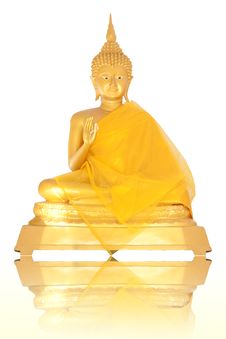 Isolated Brass Image Of Buddha Sitting Royalty Free Stock Photo Isolated Brass Image Of Buddha Sitting Royalty Free Stock Photo