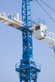 Long Industrial Crane For Big Loads Royalty Free Stock Photography