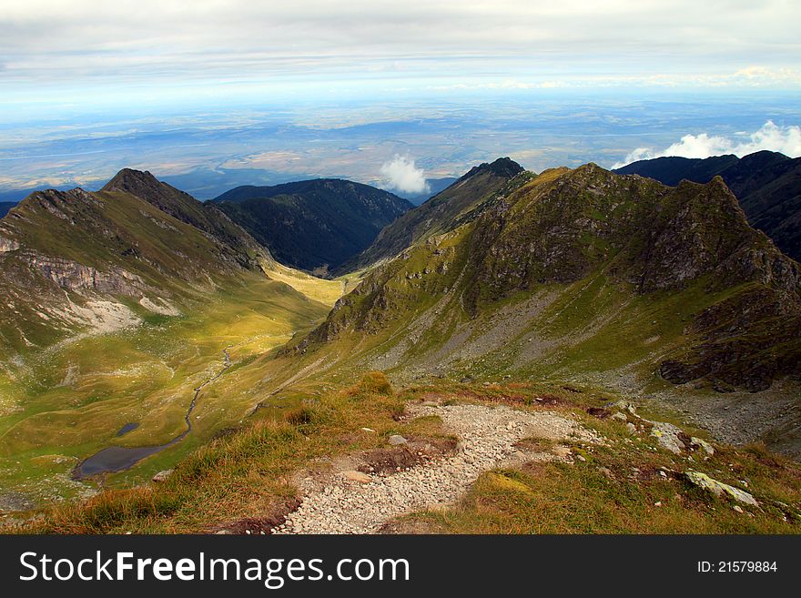 High mountains in the Carpathians