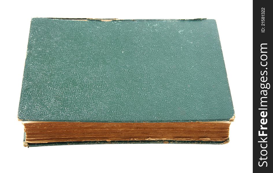 Old Leather Book Isolated