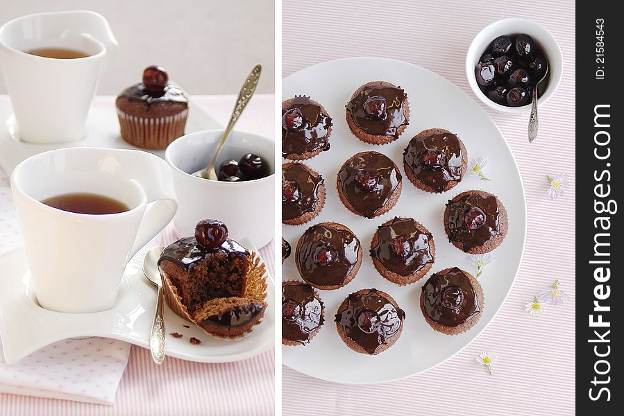 Breakfast With Chocolate Cup Cakes