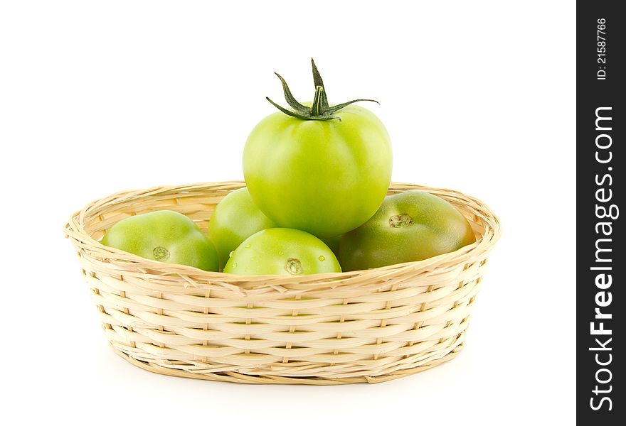 Tomato Queen in basket - success concept. Tomato Queen in basket - success concept