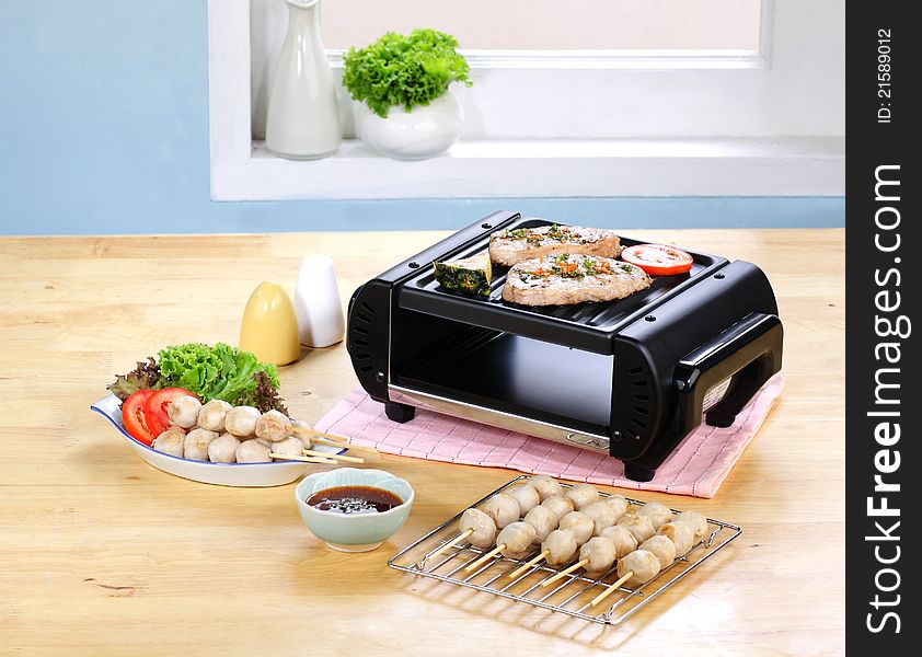 Nice and convenience electric barbecue stove for modern kitchen. Nice and convenience electric barbecue stove for modern kitchen