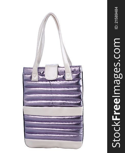 Nice and cute woman handbag in light violet color for everyday use