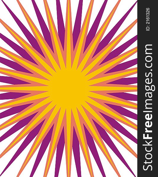 Abstract sun vector background. Colors can be changed very easily. Abstract sun vector background. Colors can be changed very easily.