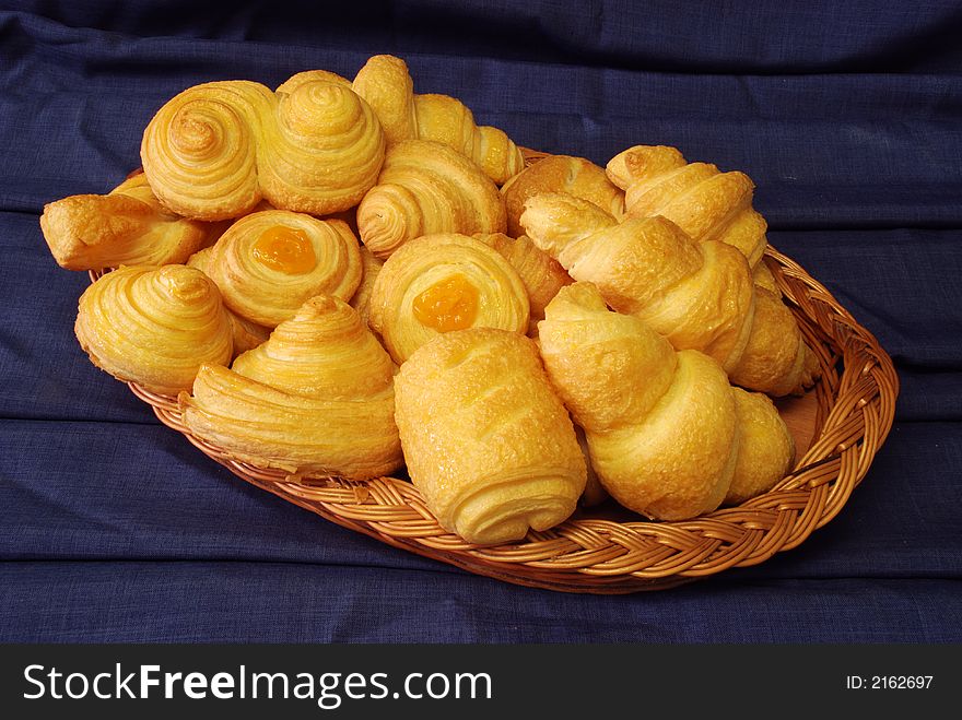 Fresh baked in the basket