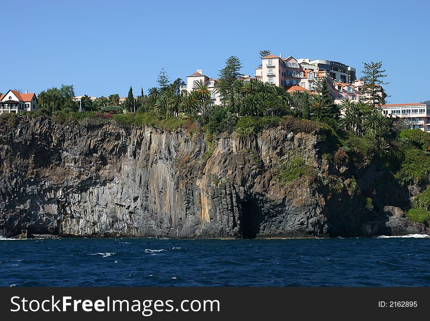 Rocks on south coast of Madeira. Rocks on south coast of Madeira