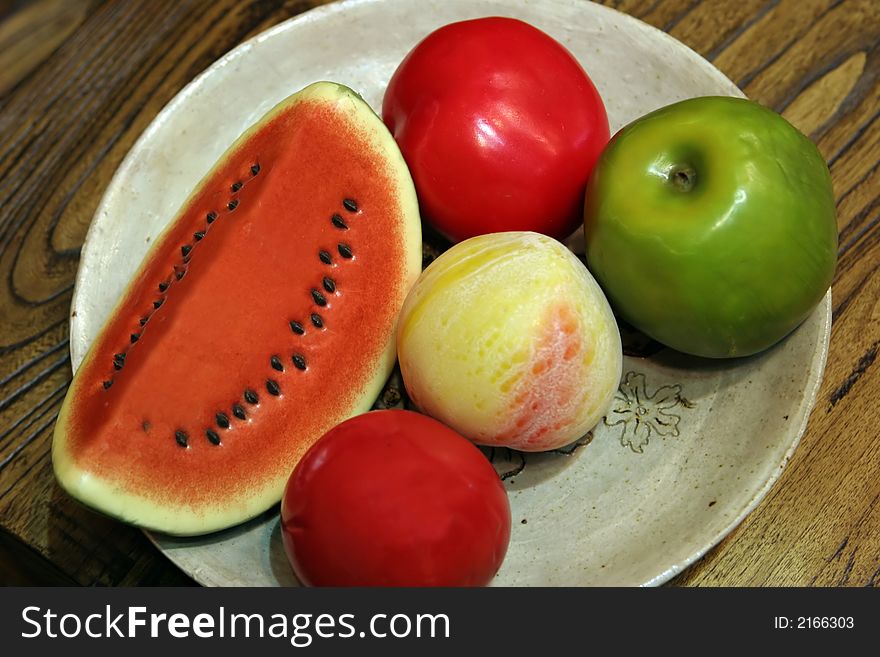 Bowl Of Plastic Fruit