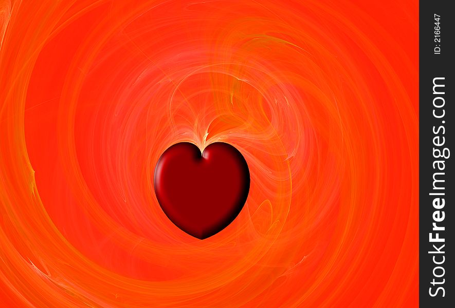 Fractal valentine heart