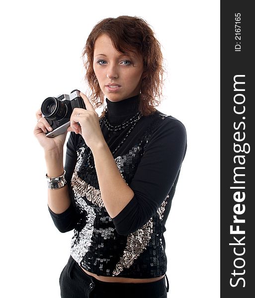 The nice girl with the camera