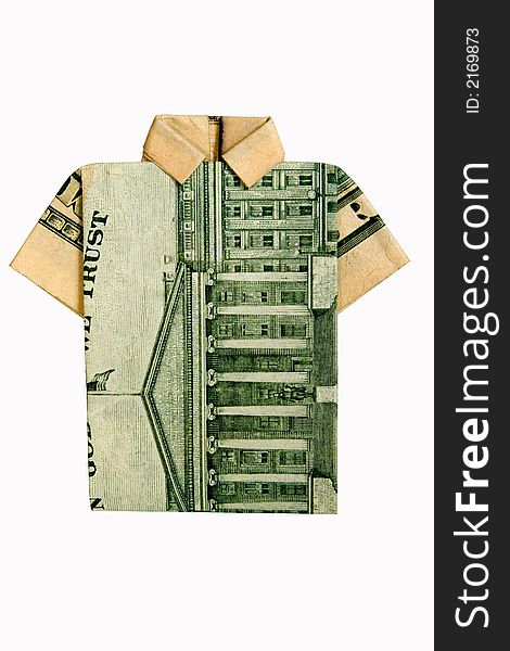 Money Shirt with clipping path