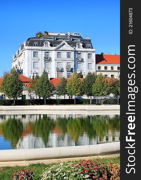 Garden of Belvedere, Vienna, Austria. Garden of Belvedere, Vienna, Austria