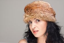 Mature Woman In Fur Hat Royalty Free Stock Photo Mature Woman In Fur Hat Royalty Free Stock Photo