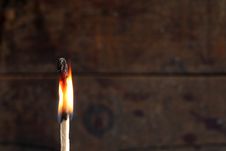 Burning Match Royalty Free Stock Photography Burning Match Royalty Free Stock Photography