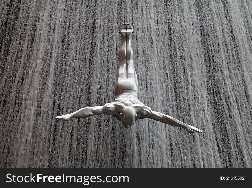 Flying Men Sculpture