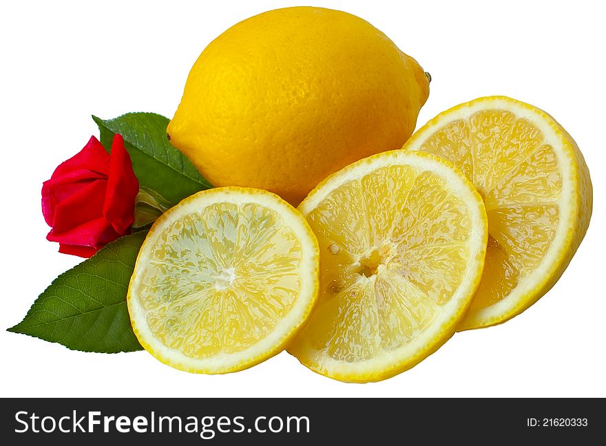 Fresh lemon, lemon wedges, fruit