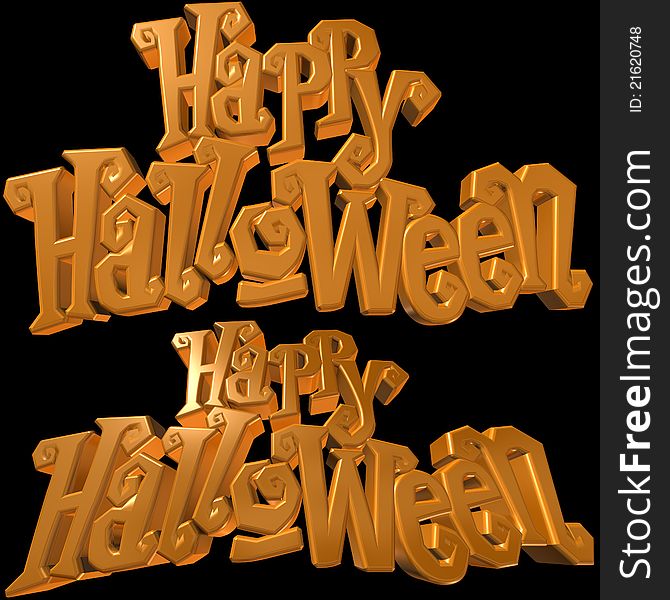 Shiny Happy Halloween Background Elements