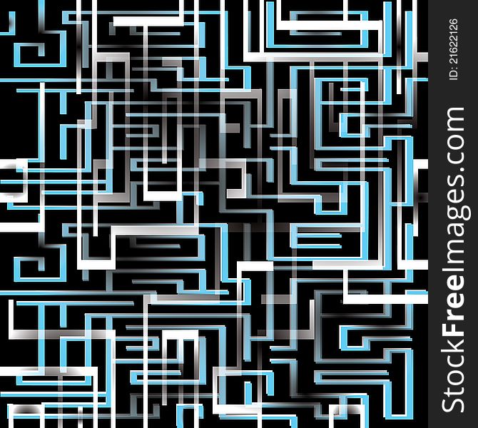 Vector illustration of an abstract maze-like background. Vector illustration of an abstract maze-like background