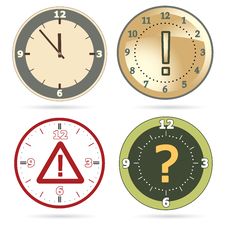 Clock Set Royalty Free Stock Photos Clock Set Royalty Free Stock Photos