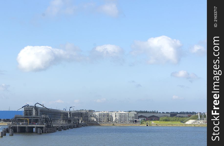 Detail of chemical plant in north europe