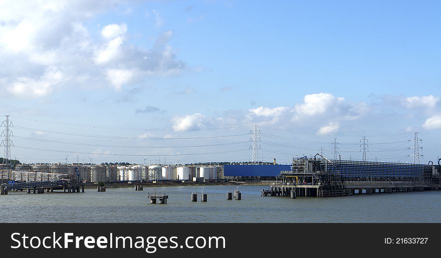 Detail of chemical plant in north europe