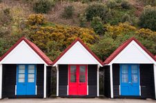 Colorful Beach Huts Stock Image Colorful Beach Huts Stock Image