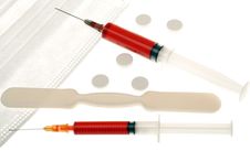 Tablets And Medical Instruments Royalty Free Stock Photography Tablets And Medical Instruments Royalty Free Stock Photography