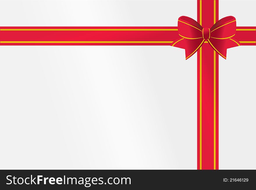 Red ribbon background for Christmas decoration