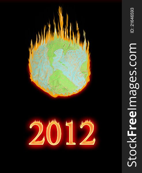 Fake globe in the fire 2012