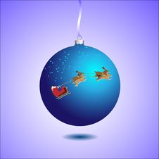 Blue Christmas Ball Royalty Free Stock Image Blue Christmas Ball Royalty Free Stock Image