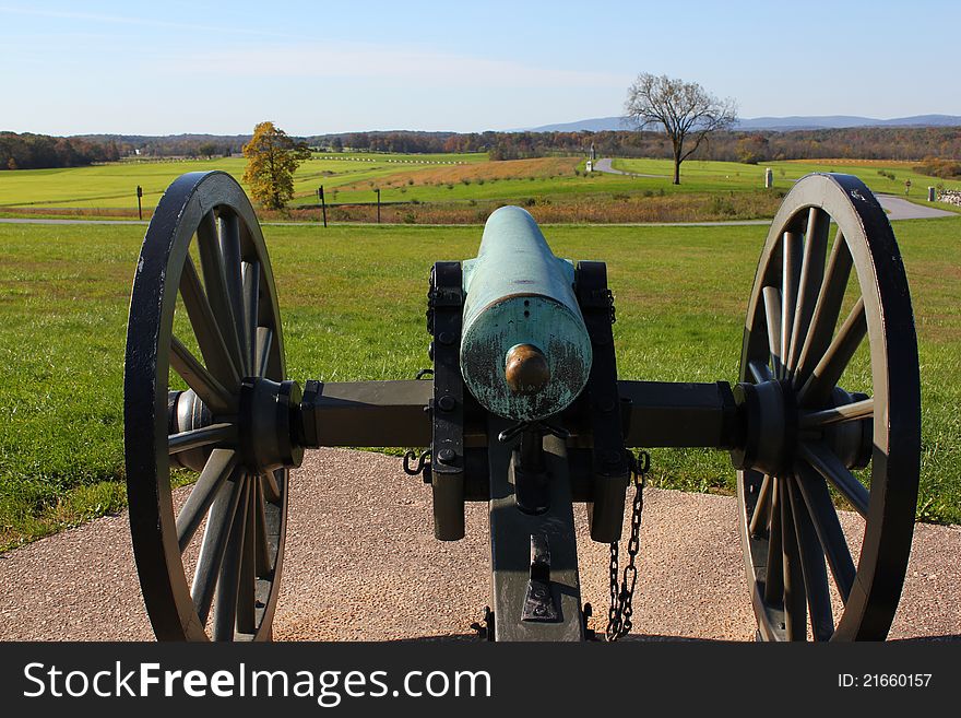 Canon on oak hill at gettysburg. Canon on oak hill at gettysburg