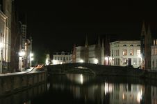 Brugge By Night Stock Photography Brugge By Night Stock Photography