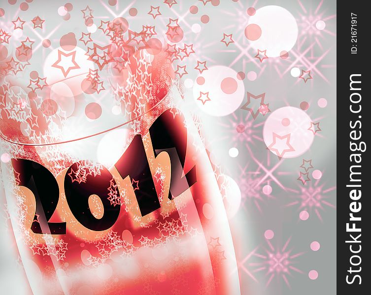 New Year 2012 Glass Cup