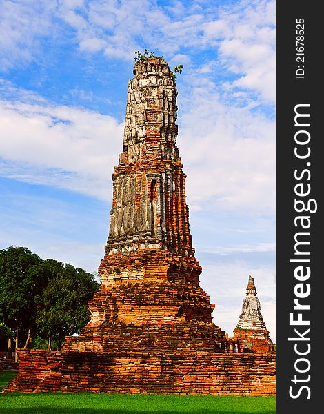 Old pagoda in the old city of thailand. Old pagoda in the old city of thailand