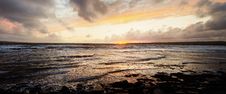 Scenic Ocean Sunset Royalty Free Stock Photo