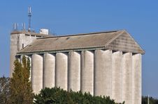 Agricultural Silo Royalty Free Stock Photo